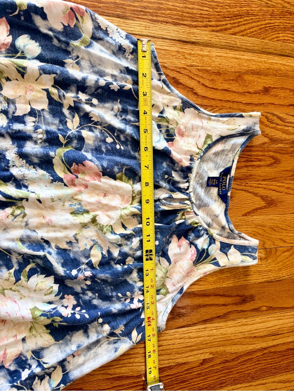 Polo by Ralph Lauren Blue Floral Girls' Casual Dress - Picture 4 of 6